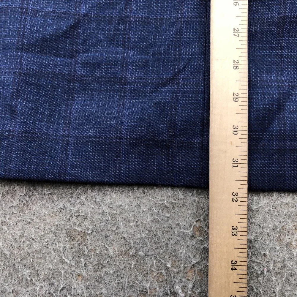 Cremieux Blazer Mens 42L Blue Plaid Loro Piana Wool Sport Coat Jacket Canada